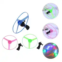 Walmart FRCOLOR 6 pcs Glowing Flying Aerial Disc Sky Toys Flying Disc Toys Kid Outdoor Toys offer