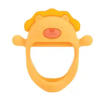 Walmart Nuby Mini Wrist Grip Silicone Teething Mitten for Babies, Lion offer