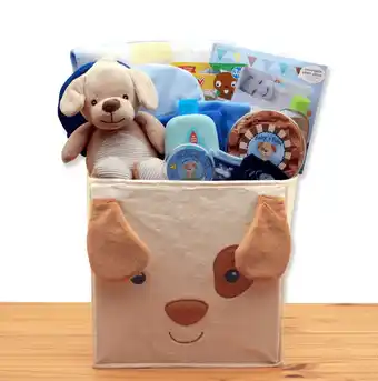 Walmart Puppy Tails New Baby Gift Basket - Baby Bath Set, Baby Boy Gift Basket, Baby Shower Gifts offer