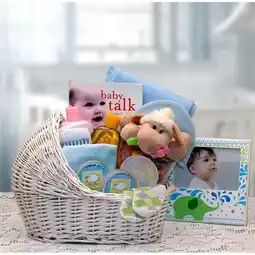 Walmart Gift Basket Drop Shipping 89062-B Welcome Baby Baby Bassinet - Blue offer