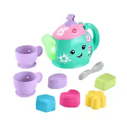 Walmart Fisher-Price Laugh & Learn Time for Tea Set, Interactive Toddler Learning Toy, 9 Pieces offer