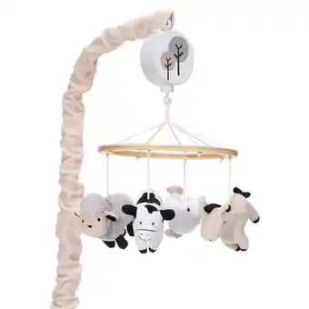 Walmart Lambs & Ivy Baby Farm Animals Musical Baby Crib Mobile Soother Toy offer