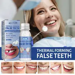 Walmart SDJMa Teether Set Teeth Hole Filling Denture Teether Makeup Stage Props offer