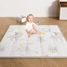 Walmart Baby Play Mat, 59x59 Foldable & Reversable Large Baby Mat, 0.4 Thick Waterproof Foam Play Mat offer