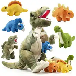 Walmart Prextex Washable T-Rex Dinosaur Tummy Carrier with Cute Little Baby Dinosaur Plush Toys, 15 offer