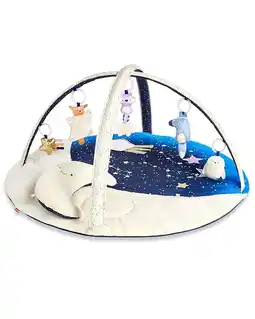 Walmart Tummy Time Mat, 3-in-1 Activity Baby Play Gym, Age 0+, Celestial Dreams, Grey offer