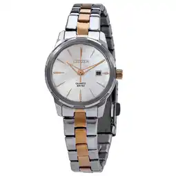 Walmart Women's Citizen Two Tone Steel Case Pearl Dial Watch EU6074-51D offer