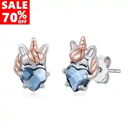 Walmart Coachuhhar Unicorn Stud Earrings, Cute Animal Earrings, Sterling Silver, Includes Gift Box offer