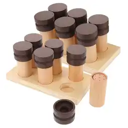Walmart 1 Set Wooden Montessori Sensory Toy for Toddlers Learning and Kids Smell Training offer