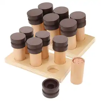 Walmart 1 Set Wooden Montessori Sensory Toy for Toddlers Learning and Kids Smell Training offer