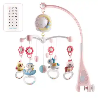 Walmart LUCKYXTT Baby Bed Bell Ring 0-18 Months Music Bedside Bell Projection Baby Comfort Toys offer