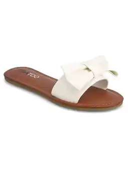 Walmart MIA TOO Women's Blonddie Flat Bow Slide Sandal offer