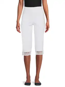 Walmart Real Size Women's 19 Pull On Crochet Stretch Capri offer