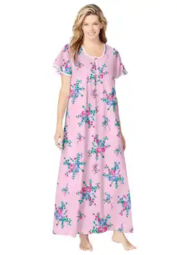 Walmart Only Necessities Plus Size Long Pintuck Knit Gown offer
