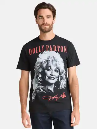 Walmart Dolly Parton Men's & Big Men's Graphic Tee, Size S-3XL offer