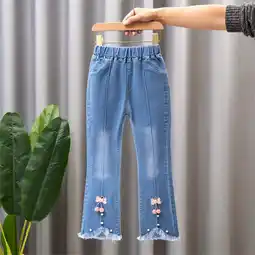 Walmart Kiplyki Flash Toddler Kids Baby Girls Cute Sweet Boe Flared Pants Trousers Jeans Pants offer