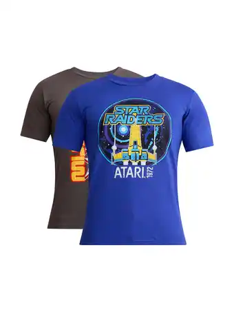 Walmart ATARI Men’s & Big Men’s Graphic Tee, 2-Pack, Sizes S-2XL offer