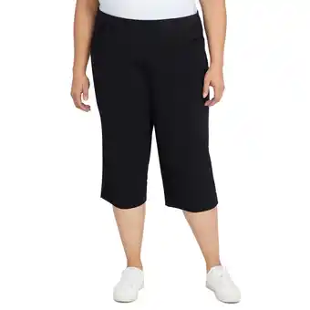 Walmart Alfred Dunner Womens Plus-Size Allure Stretch Clamdigger Pant offer