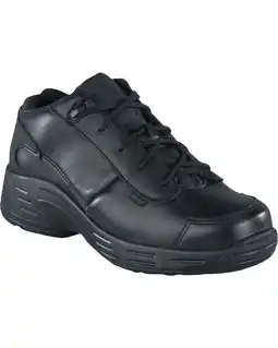 Walmart Reebok Mens Black Leather Work Shoes Postal TCT Mid Oxfords 11 M offer