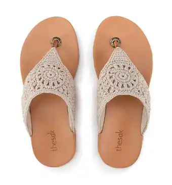 Walmart The Sak Shana Thong Sandal , Hand-crochet, Recycled Polypropylene Yarn offer
