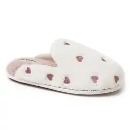 Walmart Dearfoams Women's Valentines Day Hearts Scuff Slipper offer