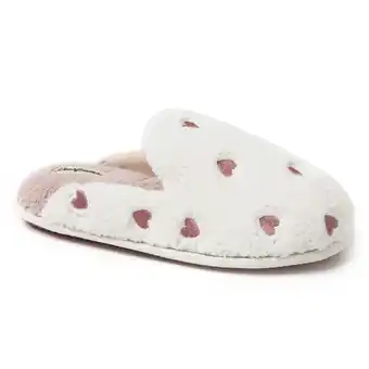 Walmart Dearfoams Women's Valentines Day Hearts Scuff Slipper offer