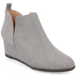 Walmart Journee Womens Mylee Pull On Wedge Booties, Widths Available offer