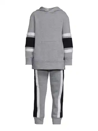 Walmart Cheetah Boys Fleece Hoodie and Joggers, 2-Piece Set, Size 4-18 Husky offer