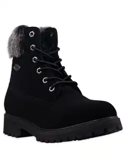 Walmart Lugz Women's Hudson Lace Up Faux Fur Boots, Sizes 5-12 offer