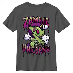 Walmart Boy's Tokidoki Zombie Unicorno Milo Graphic Tee Charcoal Heather X Large offer