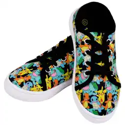 Walmart Nintendo Pokemon Boy's Lace Up Shoe, Round Toe Multicolor, Size 4 offer