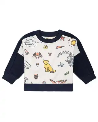 Walmart MONICA + ANDY boys Sporty Sweatshirt, 0-3M offer