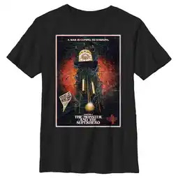 Walmart Boy's Stranger Things Retro The Monster and The Superhero Poster Graphic T-Shirt offer