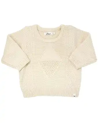 Walmart oh baby! boys Knitted Basket Sweater, 0-6 MO offer
