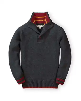 Walmart HOPE & HENRY boys Button Placket Sweater, 6-12 Months, Grey offer