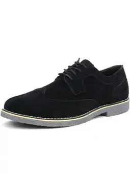Walmart Alpine Swiss Beau Mens Dress Shoes Genuine Suede Wingtip Brogue Lace Up Oxfords offer