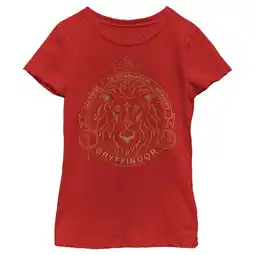 Walmart Girl's Harry Potter Gryffindor Line Art Seal Graphic Tee Red X Large offer