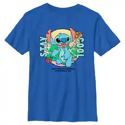 Walmart Boy's Lilo & Stitch Stay Cool Stitch Graphic Tee Royal Blue X Large offer