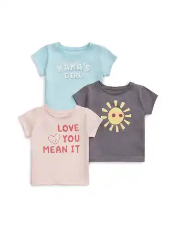 Walmart Garanimals Baby Boy Short Sleeve Jersey Graphic Tees Multipack, 3-Pack, Sizes 0-24 Months offer