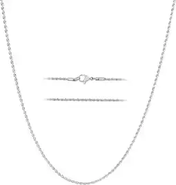 Walmart 24k White Gold Rope Chain Necklace The Perfect Jewelry Accessory for Women offer