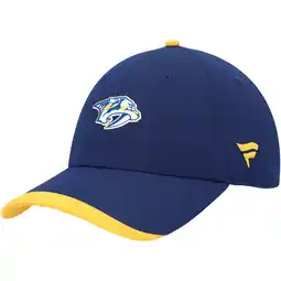 Walmart Men's Fanatics Navy/Gold Nashville Predators Authentic Pro Rink Pinnacle Adjustable Hat offer