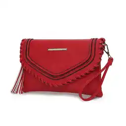 Walmart MKF Collection Remi Women's Crossbody Bag Vegan Leather Shoulder Bag Handbag by Mia K - Red offer