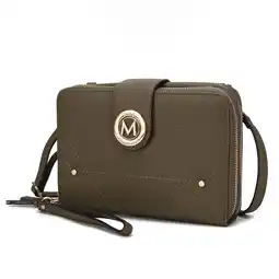 Walmart MKF Collection Sage Cell-phone - Wallet Crossbody Bag with Optional Wristlet by Mia K offer