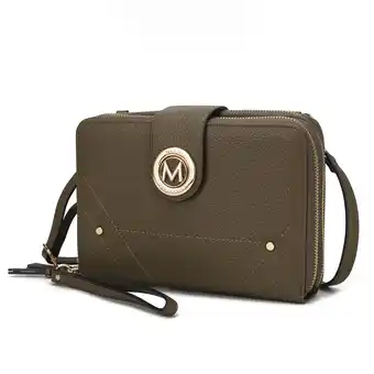 Walmart MKF Collection Sage Cell-phone - Wallet Crossbody Bag with Optional Wristlet by Mia K offer