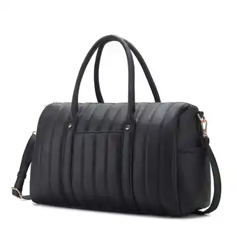 Walmart MKF Collection Luana Quilted Vegan Leather Womens Duffle Bag by Mia K offer