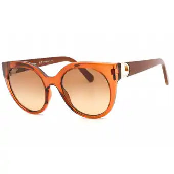 Walmart Ferragamo Women's SF1031S 53mm Sunglasses, Brown offer