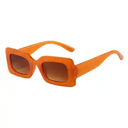 Walmart Driving Glasses Beach Protection Traveling Women Men Rectangle Sunglasses Orange offer