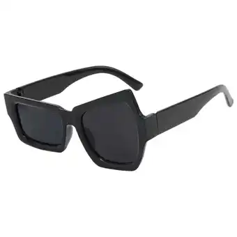 Walmart Sunglasses, , Retro Asymmetric Unisex Novelty Eyewear, Funny Glasses for Men Black offer