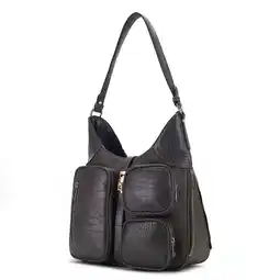 Walmart Daphne Crocodile-embossed Vegan Leather Shoulder by Mia K offer