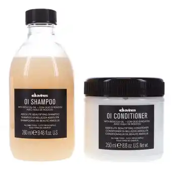 Walmart Davines OI Shampoo 9.46 oz & OI Conditioner 8.8 oz Combo Pack offer